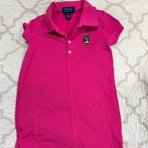 Polo by Ralph Lauren Kids Fuchsia Polo Shirt Dress